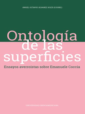 cover image of Ontología de las superficies